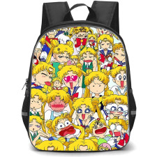 Sailor Moon Backpack StudentPack - Sailor Moon Yellow Collage Poster