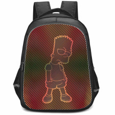 The Simpsons Bart Backpack StudentPack - Bart Stripe Standing