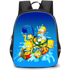 The Simpsons Backpack StudentPack - The Simpsons Family Showering