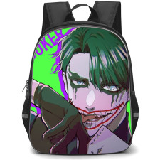 Suicide Squad Isekai Joker Backpack StudentPack - Joker Holding Card On Green Background