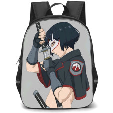 Suicide Squad Isekai Katana Backpack StudentPack - Katana Holding Samurai Side Sticker