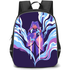 Star Wars Ahsoka Backpack StudentPack - Ahsoka Tano Attack Mode Pop Art On Purple Background