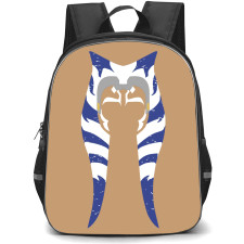 Star Wars Ahsoka Backpack StudentPack - Ahsoka Tano Avatar Minimalist On Beige Background
