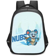 Star Wars Young Jedi Adventures Nubs Backpack StudentPack - Nubs Standing On Blue Background