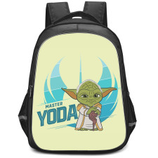 Star Wars Young Jedi Adventures Yoda Backpack StudentPack - Yoda Standing On Lime Green Background