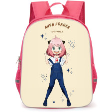 Spy X Family Anya Forger Backpack StudentPack - Anya Forger Standing On Beige Background