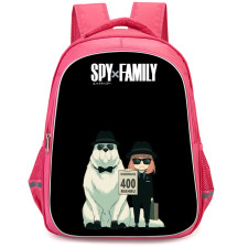 Spy X Family Backpack StudentPack - Spy X Family Anya Bond Forger Standing On Black Background