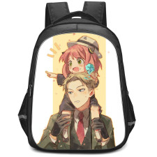 Spy X Family Backpack StudentPack - Spy X Family Anya And Papa Loid Forger Poster