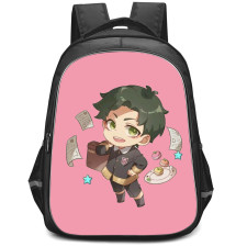 Spy X Family Damian Desmond Backpack StudentPack - Damian Desmond Standing On Pink Background