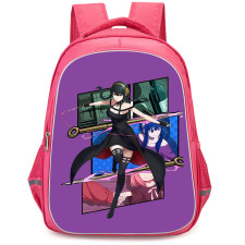 Spy X Family Yor Forger Backpack StudentPack - Yor Forger Assassin Pink Background Poster