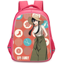 Spy X Family Yor Forger Backpack StudentPack - Yor Forger Standing On Retro Background