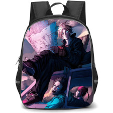 Sakamoto Days Backpack StudentPack - Sakamoto Days Characters Travel On Car Anime Art Poster