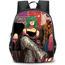 Sakamoto Days Rion Akao Backpack StudentPack - Rion Akao Sitting Anime Art Poster