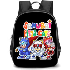 Samurai Pizza Cats Backpack School Bag StudentPack - Samurai Pizza Cats 3 Characters Standing Colorful Sticker