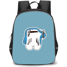Samezu Shark Backpack StudentPack - Samezu Shark Jinbe Portrait Sticker Art