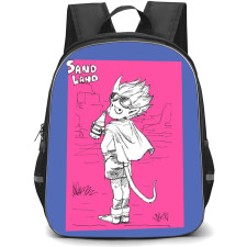 Sand Land Beelzebub Backpack StudentPack - Beelzebub Drinkng In White Portrait