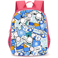 Sanrio Pochacco Backpack School Bag StudentPack - Pochacco Blue Snack Sticker Collage Poster