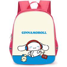 Sanrio Puppy Pals Cinnamoroll Backpack School Bag StudentPack - Cinnamoroll Headphones Minimalist Cartoon Art Poster