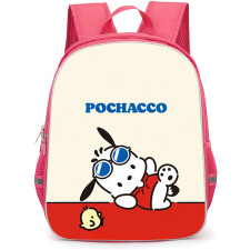 Sanrio Pochacco Backpack School Bag StudentPack - Pochacco Sunglasses Minimalist Cartoon Art Poster
