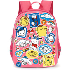 Sanrio Puppy Pals Backpack School Bag StudentPack - Sanrio Puppy Pals Sticker Collage Kawaii Cartoon Poster