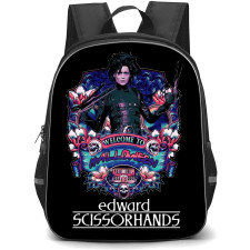 Edward Scissorhands Backpack StudentPack - Edward Scissorhands Welcome To Halloween Sticker