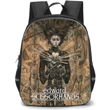 Edward Scissorhands Backpack StudentPack - Edward Scissorhands Standing Portrait Illustration