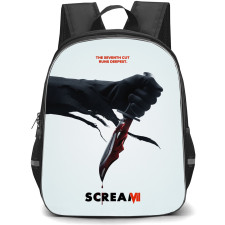 Scream 7 Backpack School Bag StudentPack - 7th Cut Runs Deepest Quote Poster