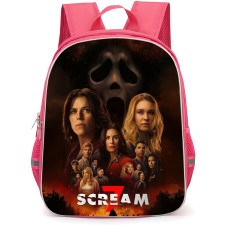 Scream 7 Backpack School Bag StudentPack - Characters Fire Burning Series Poster