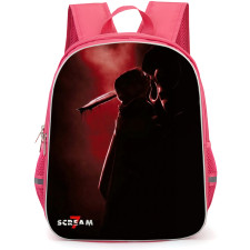 Scream 7 Ghostface Backpack School Bag StudentPack - Ghostface Red Silhouette Portrait Poster