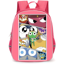 Sgt Frog Backpack School Bag StudentPack - Sgt Frog Characters Eyes Illustration Art Sticker