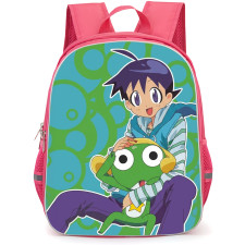 Sgt Frog Backpack School Bag StudentPack - Sgt Frog Fuyuki Hinata And Sargento Keroro Illustration Art Poster