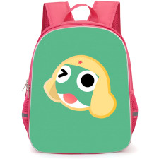 Sgt Frog Sargento Keroro Backpack School Bag StudentPack - Sargento Keroro Avatar On Green Background