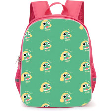 Sgt Frog Sargento Keroro Backpack School Bag StudentPack - Sargento Keroro Avatar Pattern Art On Green Background