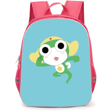 Sgt Frog Sargento Keroro Backpack School Bag StudentPack - Sargento Keroro Illustration Art On Sky Blue Background