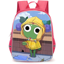Sgt Frog Sargento Keroro Backpack School Bag StudentPack - Sargento Keroro Standing In The Rain Illustration Art Poster