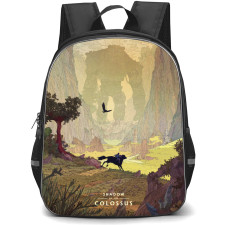 Shadow Of The Colossus Backpack School Bag StudentPack - Shadow Of The Colossus Horse Scenery Game Poster
