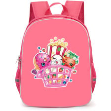 Shopkins Backpack School Bag StudentPack - Characters Basket Happy Sticker