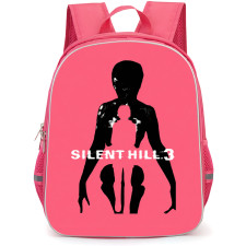 Silent Hill Backpack School Bag StudentPack - Silent Hill 3 Red Silhouette Game Poster
