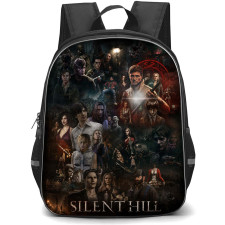 Silent Hill Backpack School Bag StudentPack - Silent Hill Characters 3D Portrait Collage Poster