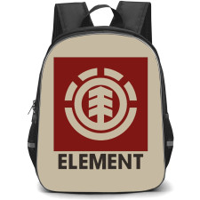 Skating Element Case Backpack StudentPack - Element Logo Red Brown
