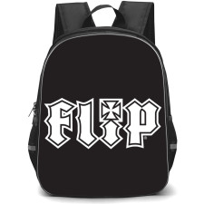 Skating Flip Case Backpack StudentPack - Flip Logo Black And White