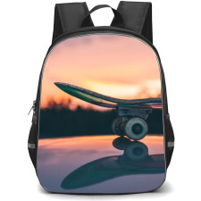 Skating Case Backpack StudentPack - Skateboard Sunset Background