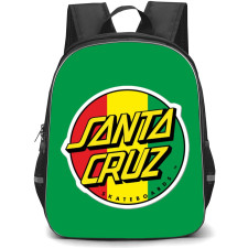 Skating Santa Cruz Case Backpack StudentPack - Santa Cruz Logo Red Yellow Green