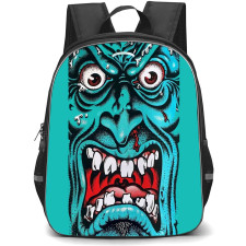 Skating Santa Cruz Case Backpack StudentPack - Santa Cruz Monster Face Illustration
