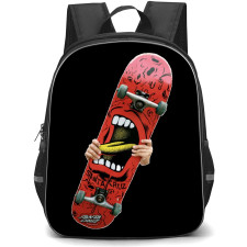 Skating Santa Cruz Case Backpack StudentPack - Santa Cruz Red Mouth Skateboard