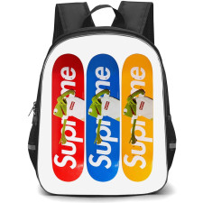 Skating Supreme Case Backpack StudentPack - Supreme Kermit Skateboard