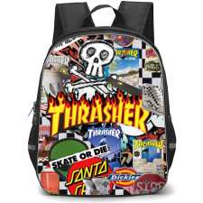 Skating Case Backpack StudentPack - Thrasher Collage
