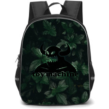 Skating Toy Machine Case Backpack StudentPack - Toy Machine Logo Leaves Background