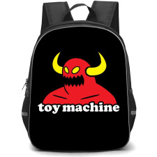 Skating Toy Machine Case Backpack StudentPack - Toy Machine Logo Red Yellow