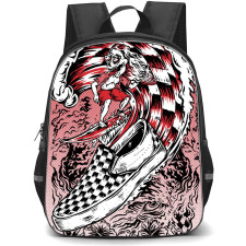 Skating Vans Case Backpack StudentPack - Vans Riding The Wave Illustration